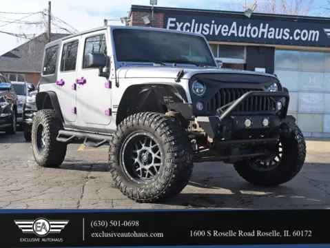 Silver 2016 Jeep Wrangler Unlimited Sport SUV 4D for sale in Roselle, IL