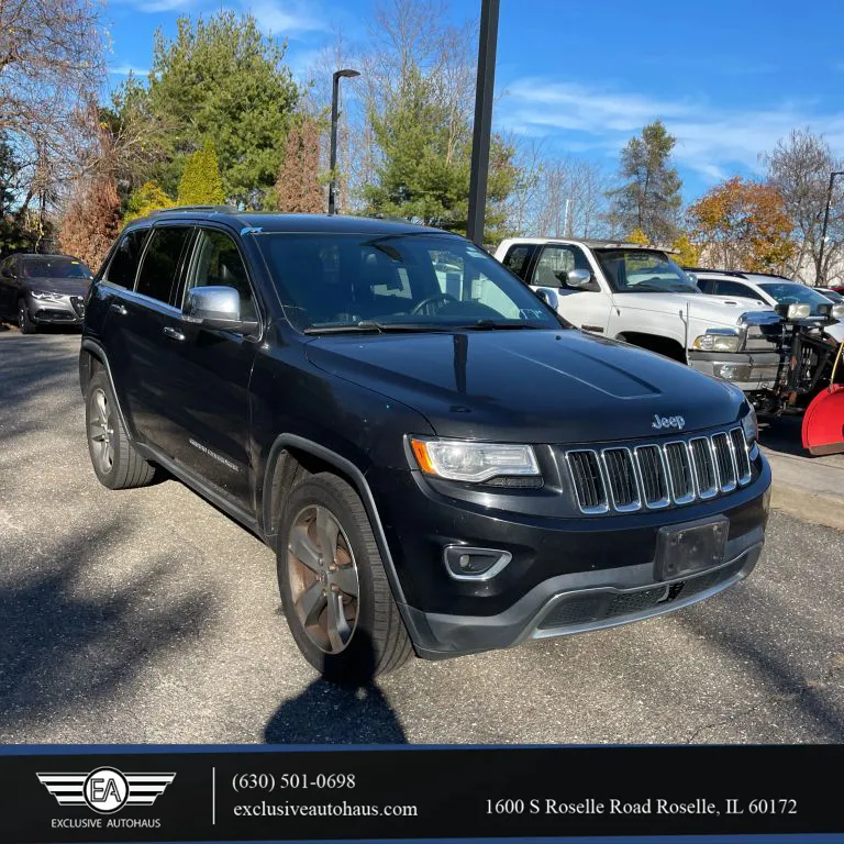 Black 2014 Jeep Grand Cherokee Limited Sport Utility 4D for sale in Roselle, IL