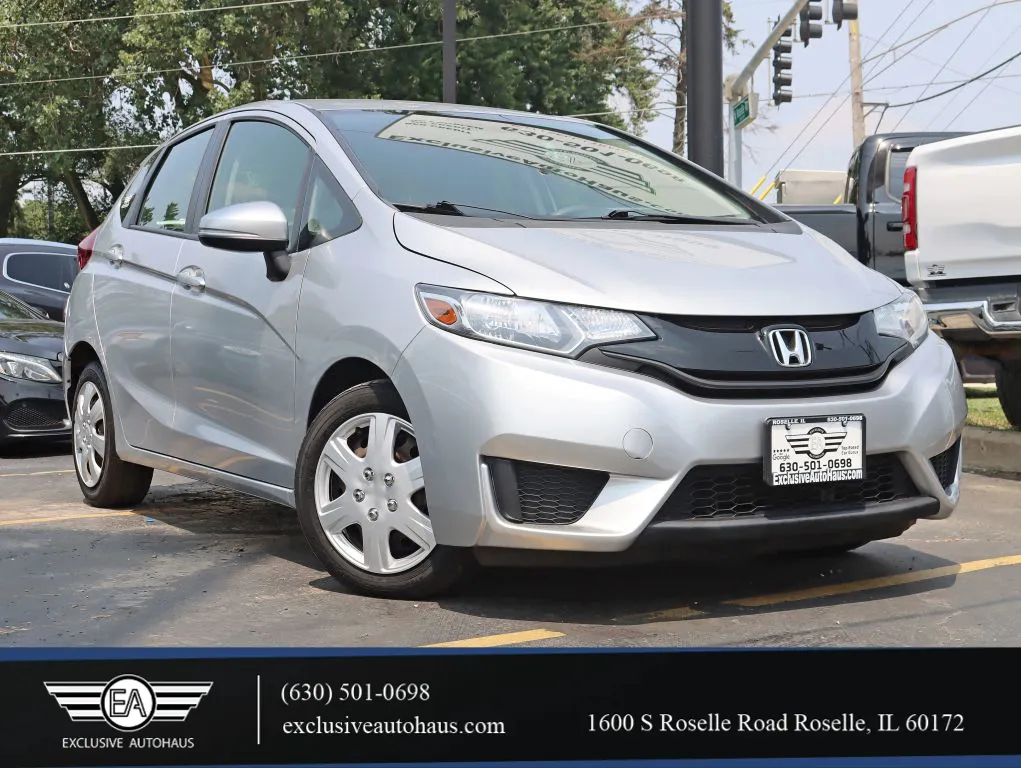 Silver 2015 Honda Fit LX Hatchback 4D for sale in Roselle, IL