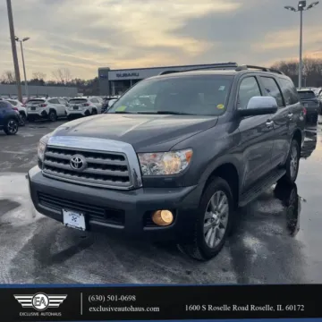 Gray 2017 Toyota Sequoia Platinum Sport Utility 4D for sale in Roselle, IL