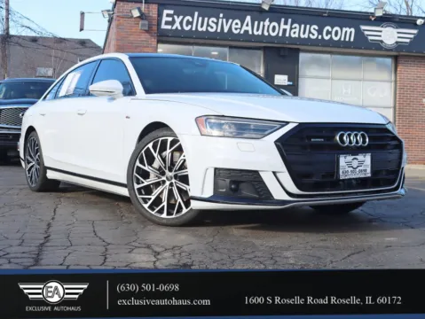 White 2021 Audi A8 L 55 TFSI Sedan 4D for sale in Roselle, IL