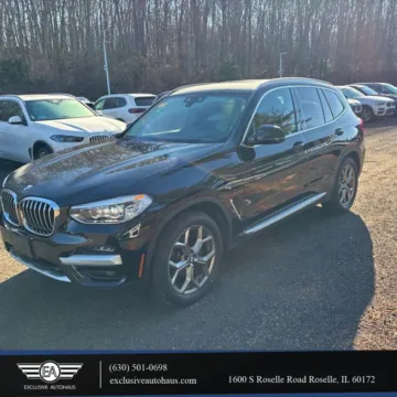 Black 2020 BMW X3 xDrive30i Sport Utility 4D for sale in Roselle, IL