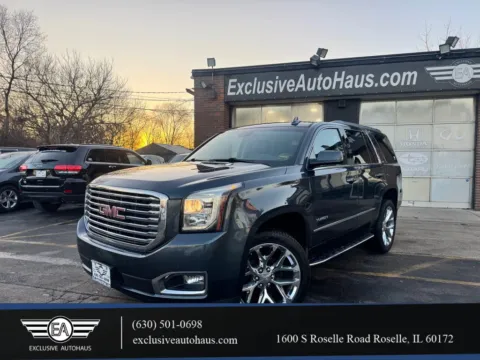 Gray 2019 GMC Yukon SLT Sport Utility 4D for sale in Roselle, IL
