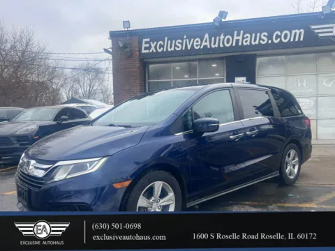 Blue 2018 Honda Odyssey EX-L Minivan 4D for sale in Roselle, IL