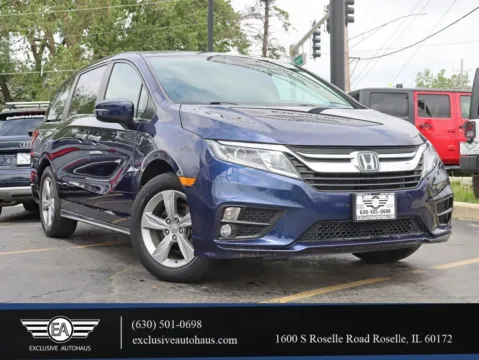 Blue 2018 Honda Odyssey EX-L Minivan 4D for sale in Roselle, IL