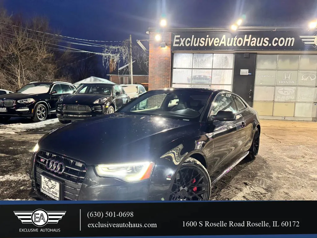 Black 2014 Audi S5 Premium Plus Coupe 2D for sale in Roselle, IL