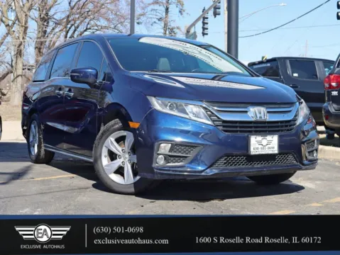 Blue 2019 Honda Odyssey EX-L w/Navigation & RES Minivan 4D for sale in Roselle, IL