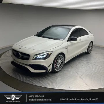 White 2018 Mercedes-Benz Mercedes-AMG CLA CLA 45 4MATIC Coupe 4D for sale in Roselle, IL