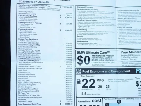 Photos of 2020 BMW X7 xDrive40i Sport Utility 4D for sale in Roselle, IL at Exclusive Autohaus - Roselle