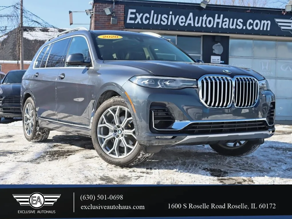 Black 2020 BMW X7 xDrive40i Sport Utility 4D for sale in Roselle, IL