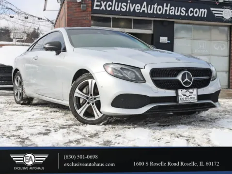 Silver 2018 Mercedes-Benz E-Class E 400 4MATIC Coupe 2D for sale in Roselle, IL