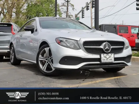 Silver 2018 Mercedes-Benz E-Class E 400 4MATIC Coupe 2D for sale in Roselle, IL