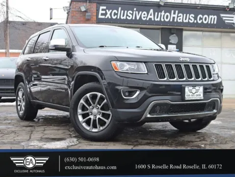 Black 2014 Jeep Grand Cherokee Limited Sport Utility 4D for sale in Roselle, IL
