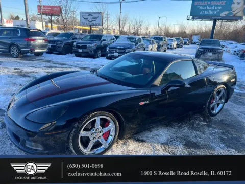 Black 2007 Chevrolet Corvette Coupe 2D for sale in Roselle, IL