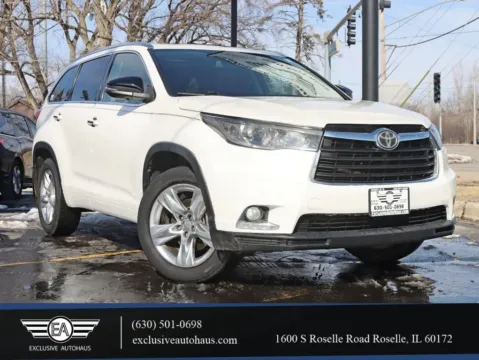 White 2015 Toyota Highlander Limited Platinum Sport Utility 4D for sale in Roselle, IL