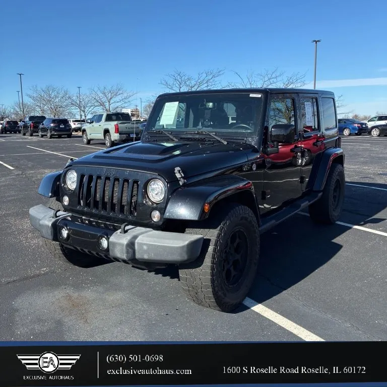 Black 2018 Jeep Wrangler Unlimited Altitude (JK) Sport Utility 4D for sale in Roselle, IL