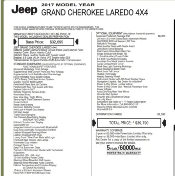 Photos of 2017 Jeep Grand Cherokee Altitude Sport Utility 4D for sale in Roselle, IL at Exclusive Autohaus - Roselle