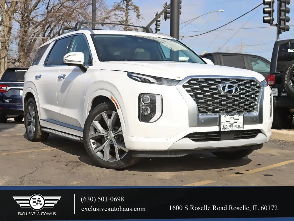 Black 2021 Hyundai Palisade Limited Sport Utility 4D for sale in Roselle, IL