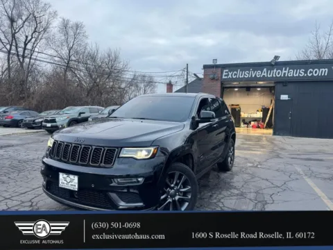 Black 2018 Jeep Grand Cherokee High Altitude Sport Utility 4D for sale in Roselle, IL