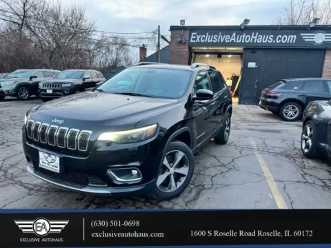 Black 2019 Jeep Cherokee Limited Sport Utility 4D for sale in Roselle, IL