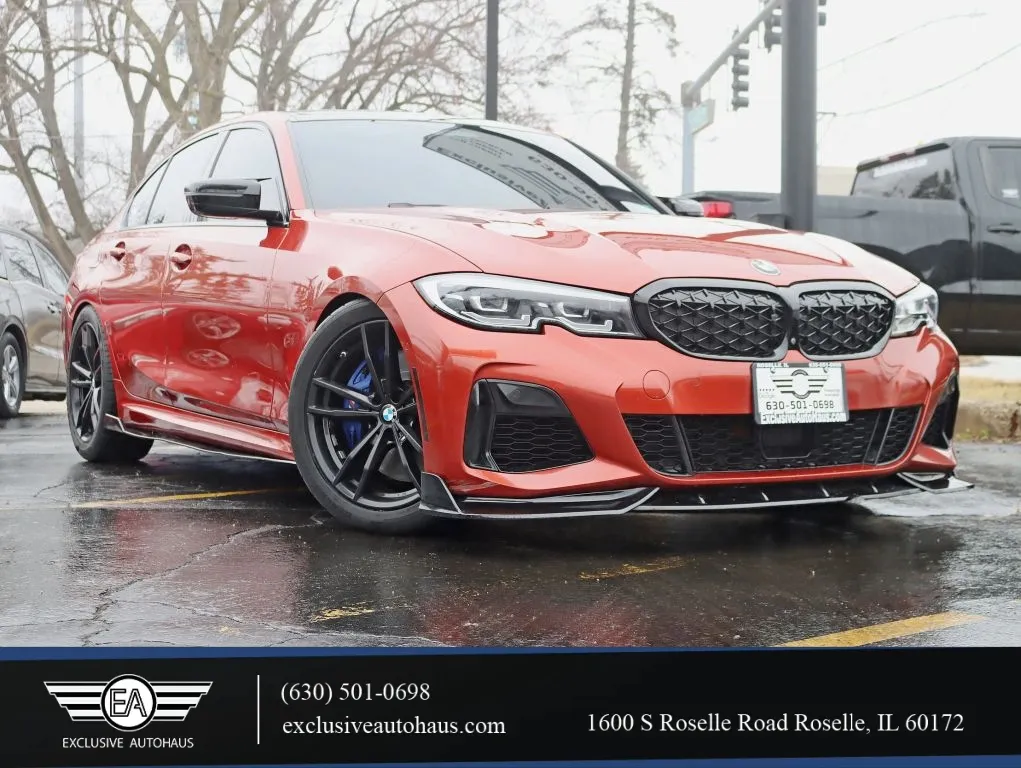 Orange 2021 BMW 3 Series M340i xDrive Sedan 4D for sale in Roselle, IL