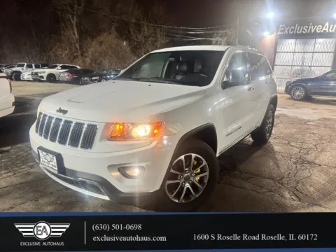 White 2015 Jeep Grand Cherokee Limited Sport Utility 4D for sale in Roselle, IL