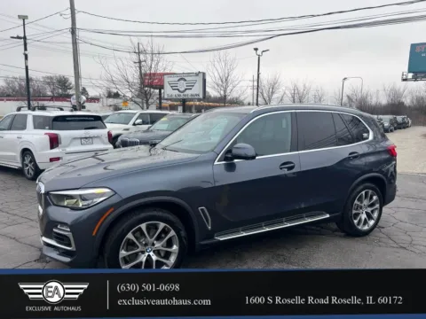Gray 2019 BMW X5 xDrive40i Sport Utility 4D for sale in Roselle, IL