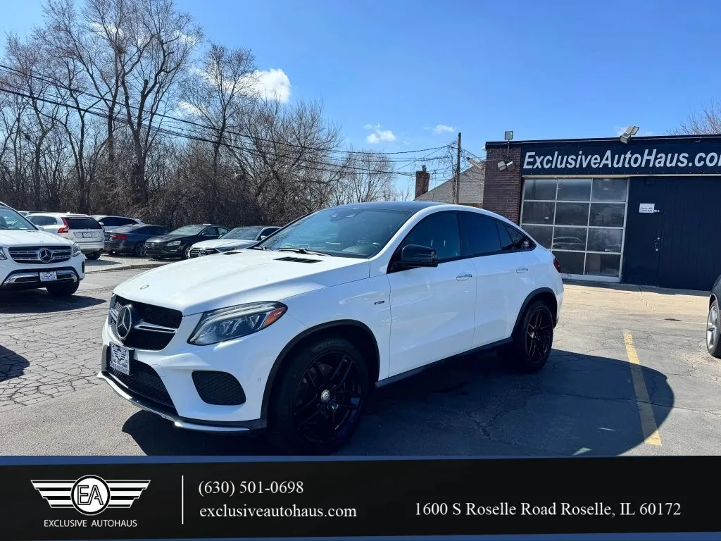 White 2016 Mercedes-Benz GLE Coupe GLE 450 AMG 4MATIC Sport Utility 4D for sale in Roselle, IL