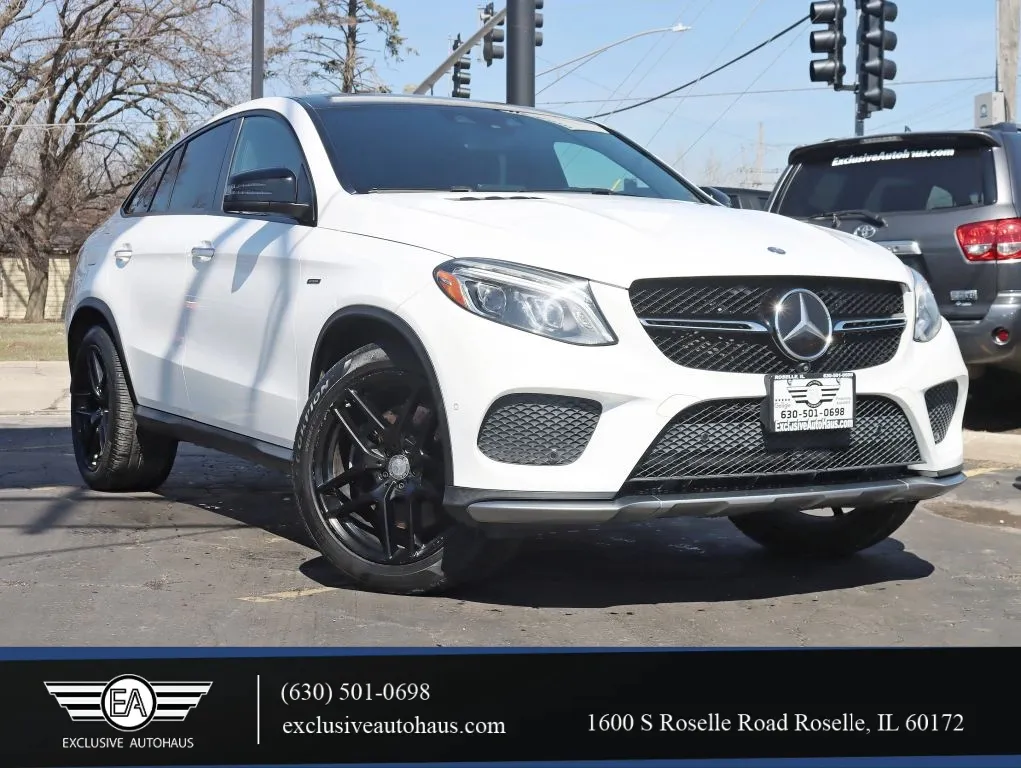 White 2016 Mercedes-Benz GLE Coupe GLE 450 AMG 4MATIC Sport Utility 4D for sale in Roselle, IL