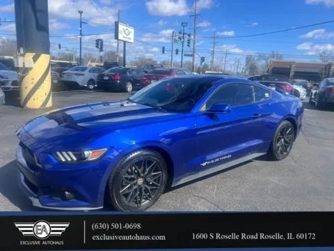 Blue 2016 Ford Mustang V6 Coupe 2D for sale in Roselle, IL