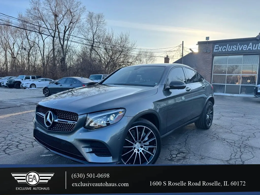 Gray 2018 Mercedes-Benz Mercedes-AMG GLC Coupe GLC 43 4MATIC Sport Utility 4D for sale in Roselle, IL