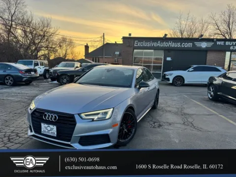 Silver 2018 Audi A4 Premium Plus Sedan 4D for sale in Roselle, IL
