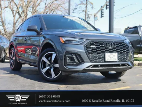 Gray 2023 Audi Q5 Sportback 45 TFSI Premium Plus Sport Utility 4D for sale in Roselle, IL