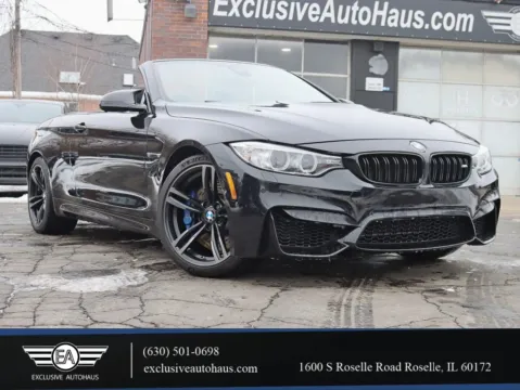 Black 2015 BMW M4 Convertible 2D for sale in Roselle, IL
