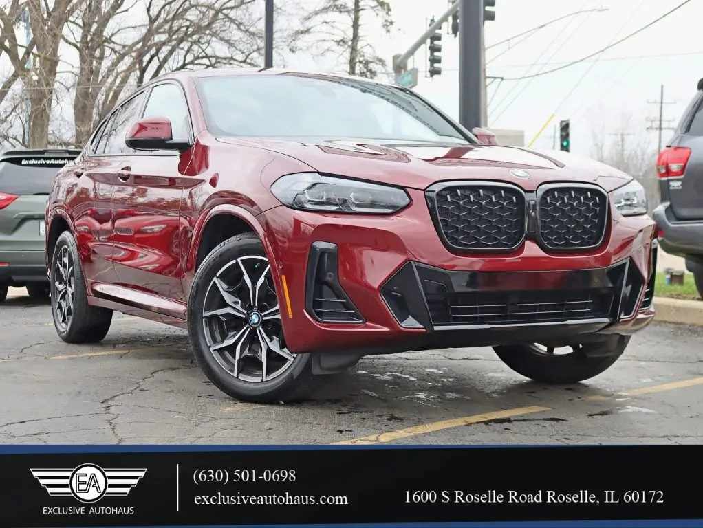 Red 2023 BMW X4 xDrive30i Sport Utility 4D for sale in Roselle, IL