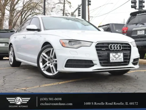 White 2014 Audi A6 TDI Prestige Sedan 4D for sale in Roselle, IL
