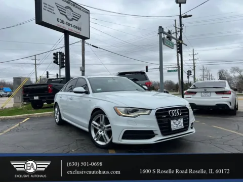 White 2014 Audi A6 TDI Prestige Sedan 4D for sale in Roselle, IL