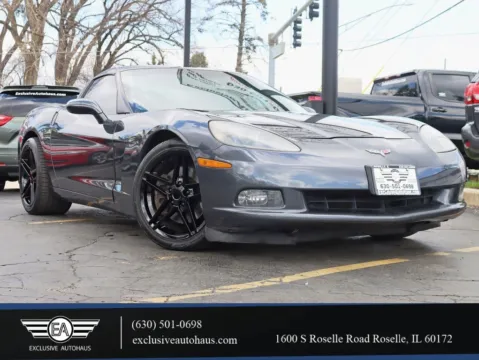 Gray 2010 Chevrolet Corvette Coupe 2D for sale in Roselle, IL