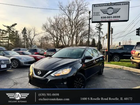 Black 2016 Nissan Sentra S Sedan 4D for sale in Roselle, IL