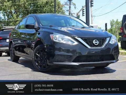 Black 2016 Nissan Sentra S Sedan 4D for sale in Roselle, IL