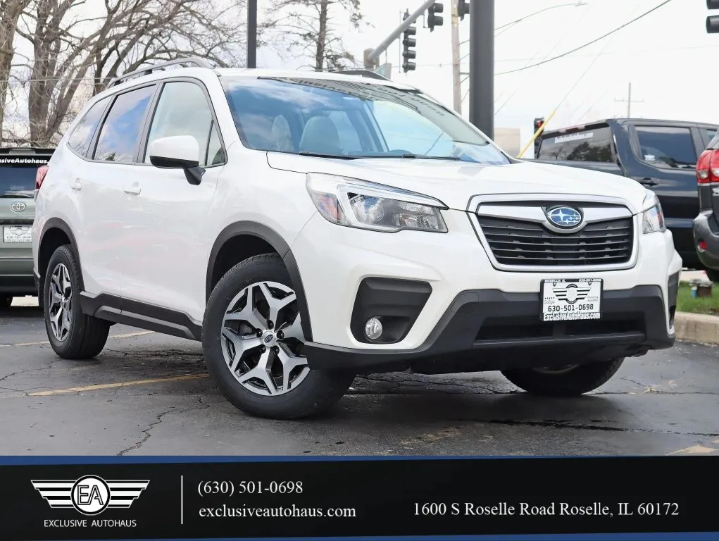 White 2021 Subaru Forester Premium Sport Utility 4D for sale in Roselle, IL