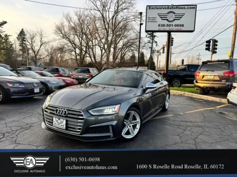Gray 2018 Audi S5 Premium Plus Sedan 4D for sale in Roselle, IL