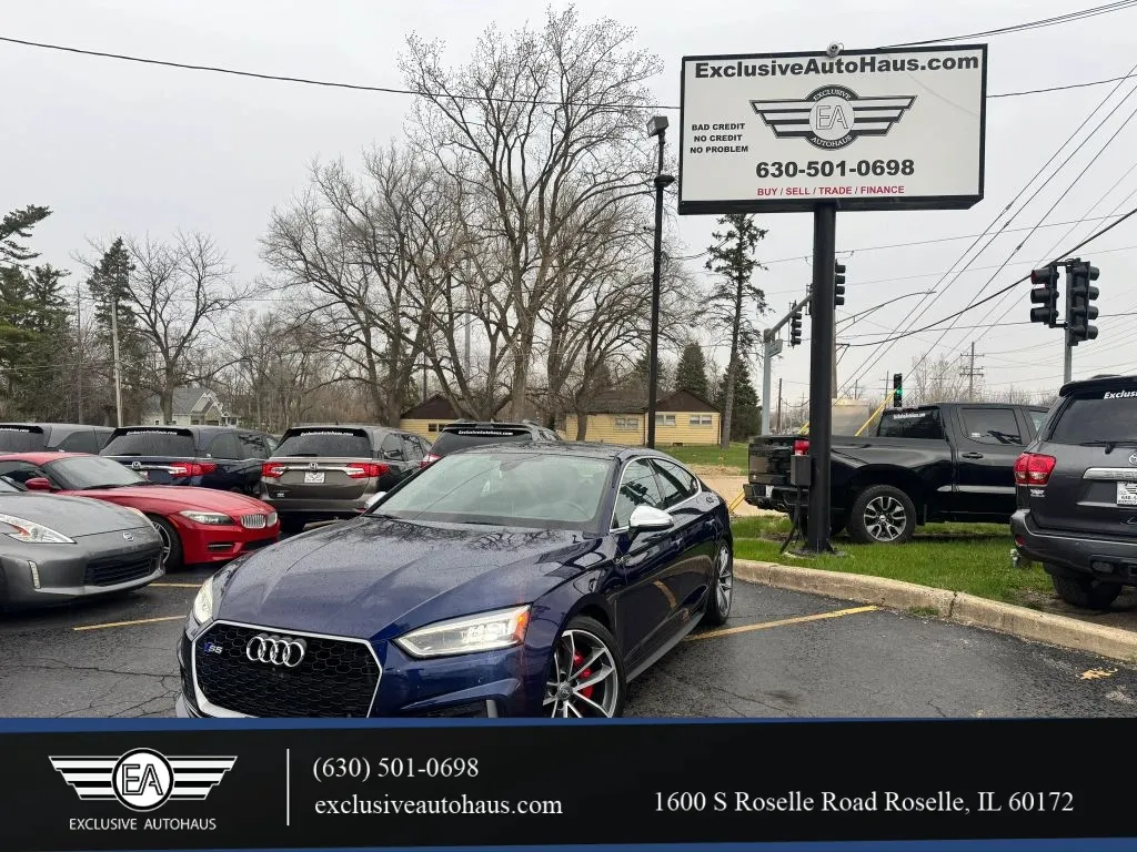 Blue 2018 Audi S5 Prestige Sedan 4D for sale in Roselle, IL