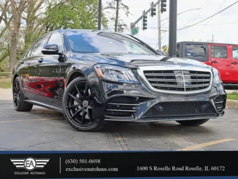 Black 2019 Mercedes-Benz S-Class S 560 Sedan 4D for sale in Roselle, IL