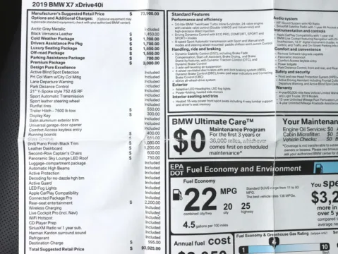 Photos of 2019 BMW X7 xDrive40i Sport Utility 4D for sale in Roselle, IL at Exclusive Autohaus - Roselle