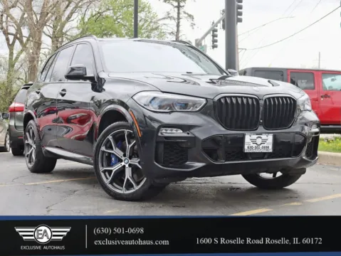 Black 2020 BMW X5 M50i Sport Utility 4D for sale in Roselle, IL