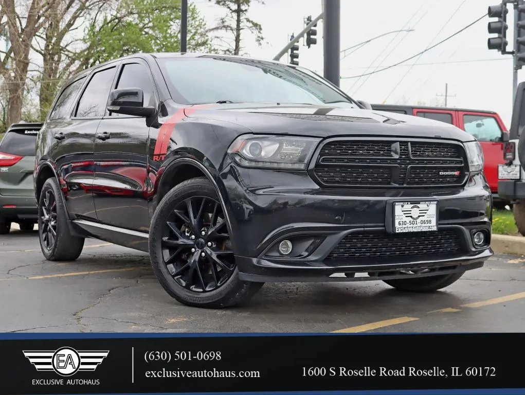 Black 2015 Dodge Durango R/T Sport Utility 4D for sale in Roselle, IL