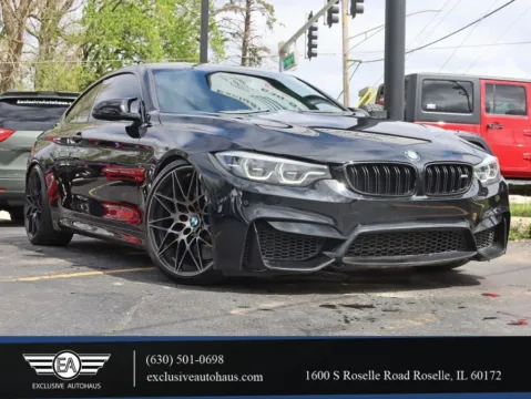 Black 2018 BMW M4 Coupe 2D for sale in Roselle, IL