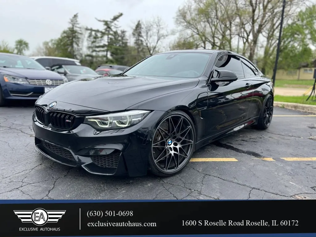 Black 2018 BMW M4 Coupe 2D for sale in Roselle, IL