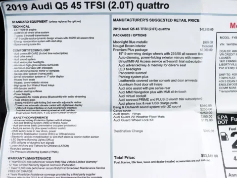 Photos of 2019 Audi Q5 Premium Plus Sport Utility 4D for sale in Roselle, IL at Exclusive Autohaus - Roselle